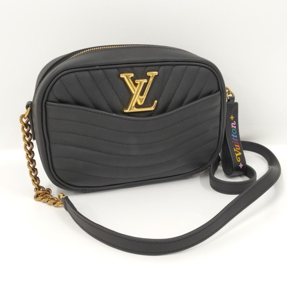 Louis Vuitton New Camera Bag New Wave Line Leather Noir